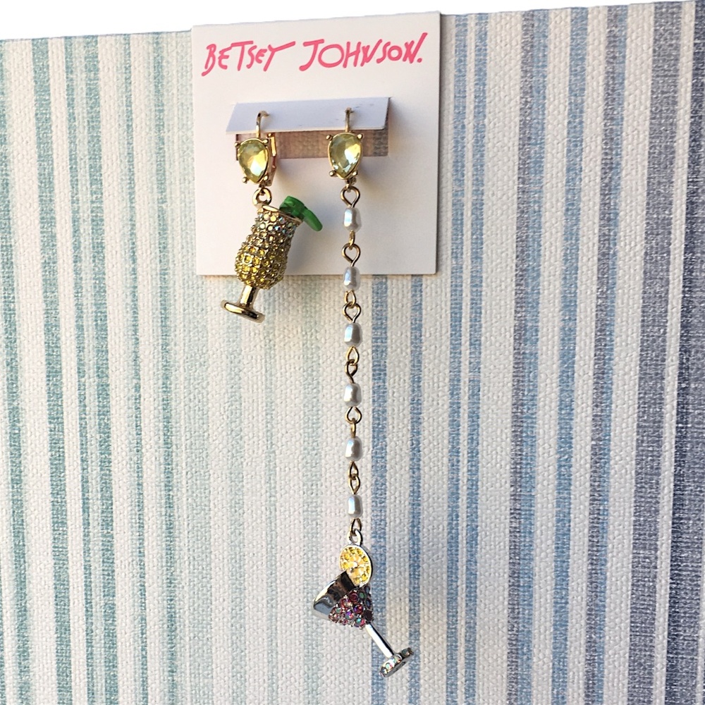 Betsey Johnson Cocktail Earrings NWT